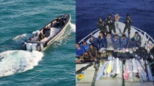 POLICÍA NACIONAL DE ECUADOR, EN COORDINACIÓN CON EE. UU., INTERCEPTA EMBARCACIONES CON ARMAS EN ALTO MAR