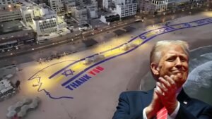 CIUDADANOS ISRAELÍES FORMAN UN ENORME “THANK YOU” EN LA ARENA DE TEL AVIV EN HOMENAJE A TRUMP POR EL ACUERDO DE PAZ