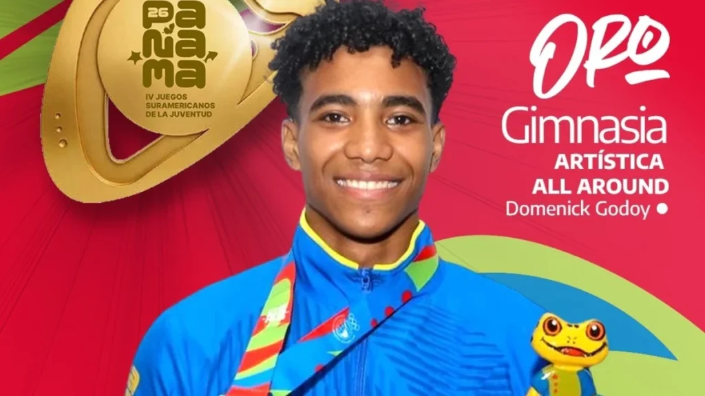Domenick Godoy ganó la medalla de oro en la prueba All Around de los Juegos Suramericanos de la Juventud Panamá 2026