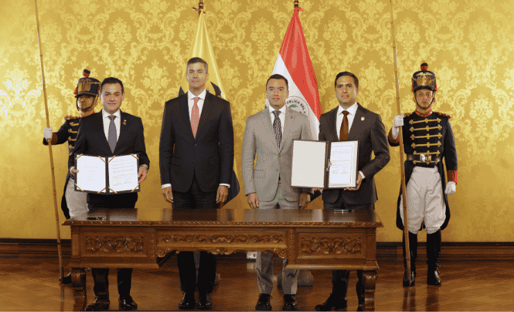 Ecuador y Paraguay firman acuerdo de cooperación para fortalecer la seguridad y el comercio